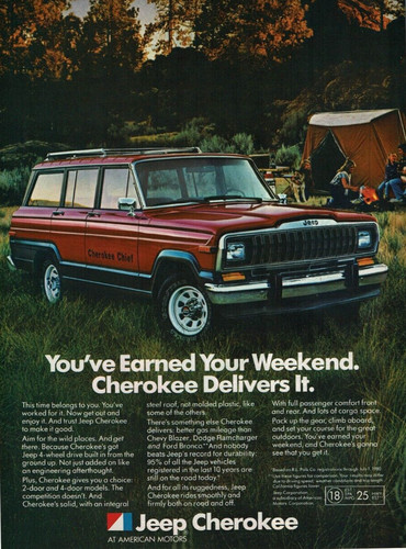 1981 vintage print - ad, jeep