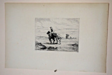 Veyrassat, Jules Jacques ( 1828 - 1893) Deux Chevaux de Halage S'Eloignant 1866