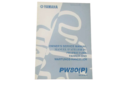Manuel entretien yamaha pw - manuel, d'entretien