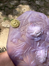 Suspension Art Déco – ROBA Paris – Fleurs en verre opalescent (années 1920)