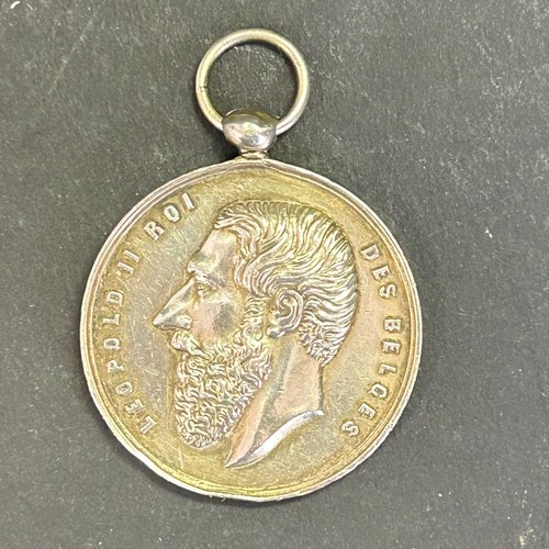 Médaille argent léopold - médaille,