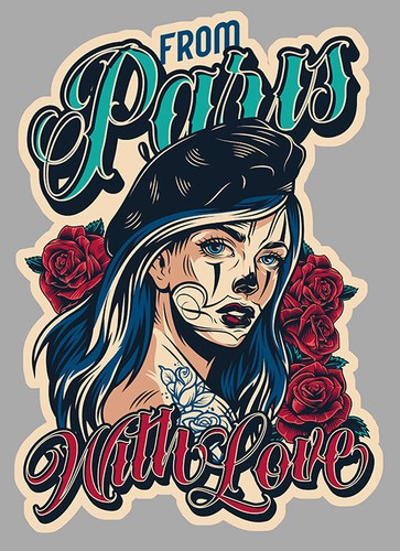 Visage femme sexy tatoo - femme,