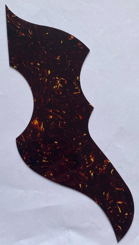 Brown tortoise pickguard fit - brown,
