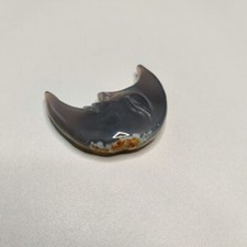 Grey Agate Moon. Natural Gem.Protection Stone.