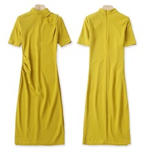 Zara Oriental Qipao Moutarde
