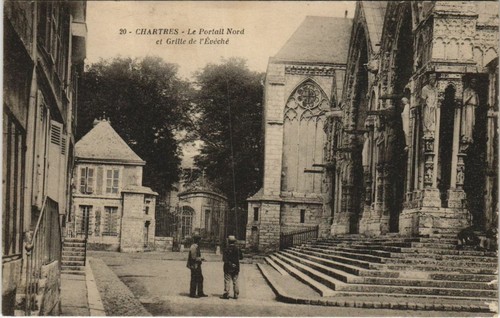 Cpa chartres portail - ak,