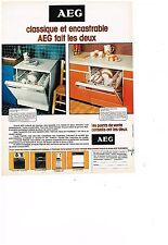 ADVERTISING ADVERTISING 054 1977 AEG Built-in & Classic Dishwasher