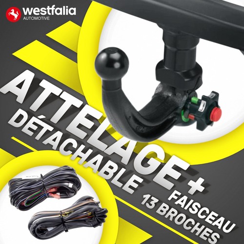 Attelage démontable pour - démontable,