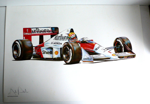 Gravure ayrton senna pencil - gravure,