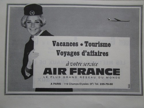 1967 pub air france - pub, airline