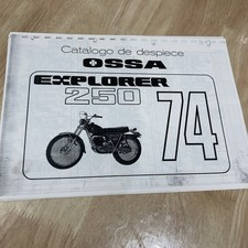 Ossa moto 250 explorer 1974 catalogue liste pièce détachée