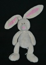 🍀 Doudou Lapin ALOHA KIMBALOO GEMO Beige Rose Rabbit Peluche 23 / 38 Cm TTBE