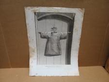 RELIGION représentation exacte de la robe de Notre Seigneur ancienne gravure