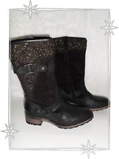 Bottes Bottines Cuir Daim