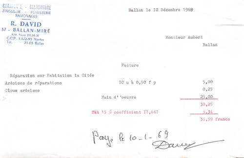 1968 charpente couverture - 1968,