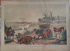 2 gravures anciennes Datée 1841 – The Young English Fox Hunter – Turner / Hunt