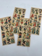 Vtg Betty Boop Japan Tattoo transfers 1930's Set Of 4 Chaplin Kewpie Etc *READ