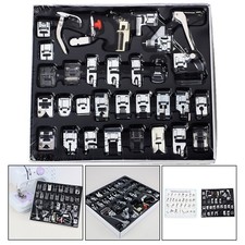 Jeu de pieds de presse-biche de machine à coudre professionnelle 32 pièces pou