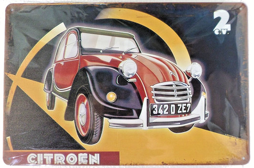 Plaque metal deco vintage - plaque,