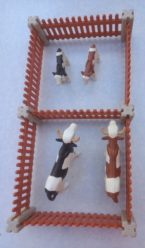 Playmobil enclos vache - , veau