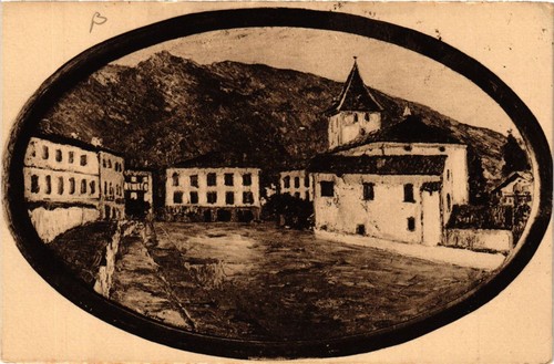 Cpa pays basque place - pays,