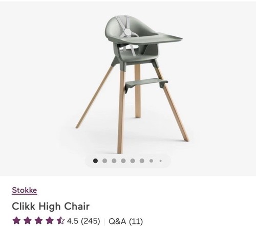 Stokke high chair glacier - high,