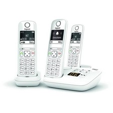 GIGASET AS690A Trio Blanc Téléphone Fixe sans fil DECT - répondeur intégré