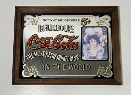 Miroir coca cola sérigraphié - cola,
