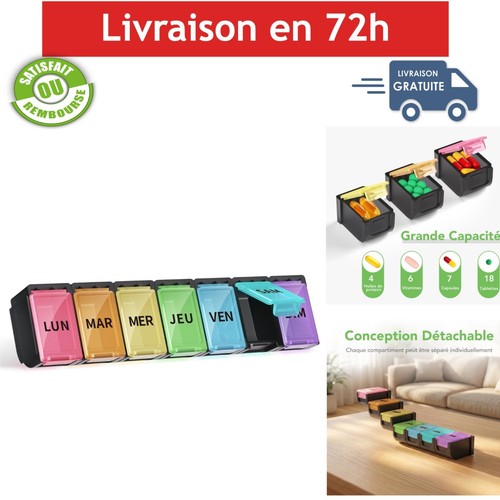 Pilulier semainier jours - semainier, 7