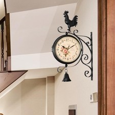 Horloge murale double face