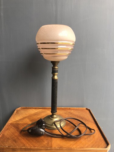 Ancienne lampe table clichy - lampe,