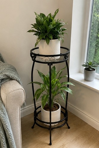 Porte plantes etages acier - 2,