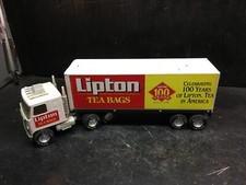Vintage Lipton Ice Tea 100year  Semi Tractor Trailer Toy NYLINT CORP 21in