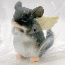 Mini figurine Angel Chinchilla Praying Marcot jouet animal gris ver Gacha Japon