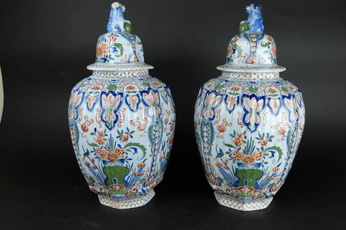Grande paire vases delft - paire,