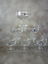 6 verres à champagne vintage
