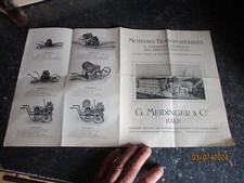 Ancien Papier à Entête G Meidinger & Co Bäle Basel Fabriquant Moteurs Electrique