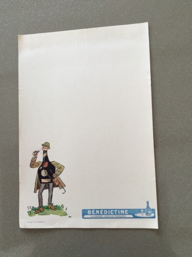 Benedictine menu publicitaire - benedictine,