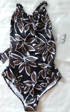 AUBADE DANSE MAILLOT DE BAIN 1 PIÈCE NOIR IMPRIMÉ TAILLE L NEUF/ETIQ 147€