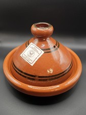 Madmoun Marrakesh Morocco Traditional Tajine Tangine 9" Hand Painted Pottery 