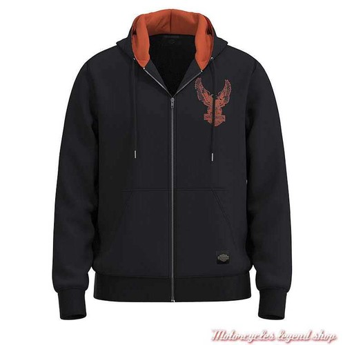 Hoodie harley davidson - hoodie, "eagle