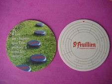 Bière Barre dessous de Verre ~ St Feuillien Brassière~ Friart, Belgique Brewery;