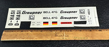 Graupner Bell 47G Stickers. Nr 4601 Vintage