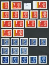 U3045 (SIGNED FOR) TO U3052 (SPECIAL DELIVERY) UN/MINT SELF ADHESIVE NVI's