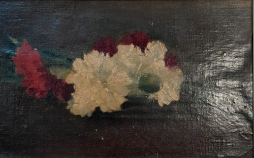 Tableau ancien huile nature - tableau,