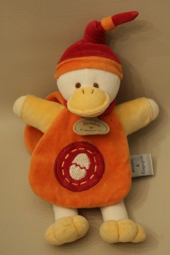 Peluche doudou canard gédéon - peluche,