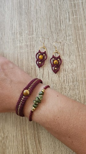 Parure artisanale jaspe - parure,