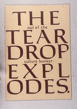 The Teardrop Explodes Programme Original Culture Bunker Souvenir 1981