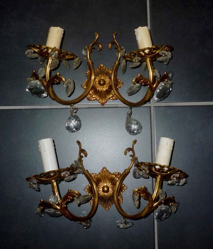 Paire appliques murales et - d'appliques,