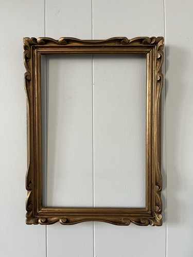 Cadre ancien bois sculpté - cadre,